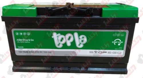 Topla TOP AGM Stop & Go (95 A/h), 850A R+