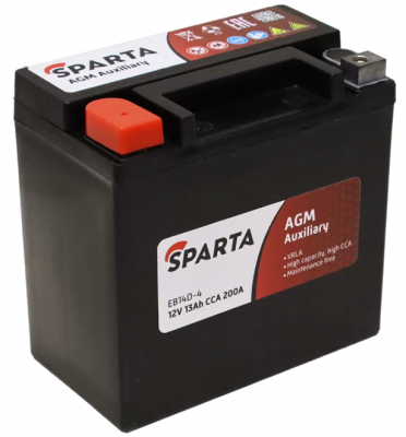 SPARTA EB14D-4 (YTX14-BS) (13 A/h), 200A L+