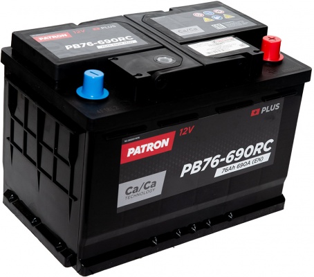 PATRON PB76-690RC (76 A/h), 690A R+