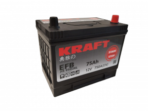 Kraft EFB Asia (75 A/h), 750A R+