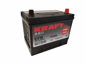 Kraft EFB Asia (75 A/h), 750A R+