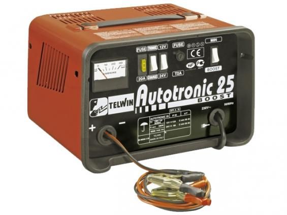 Пуско-зарядное устройство TELWIN AUTOTRONIC 25 BOOST (12/24В, 20А, 100А) ПЗУ с режимом ускоренной зарядки