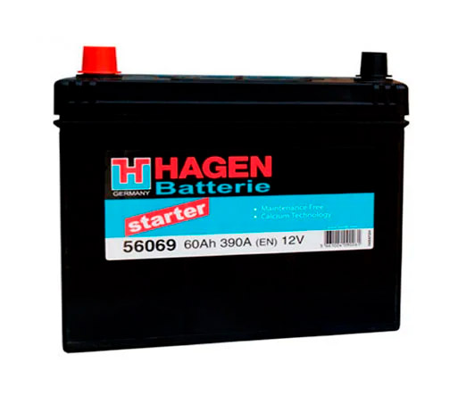 HAGEN Asia (60 A/h), 390A L+