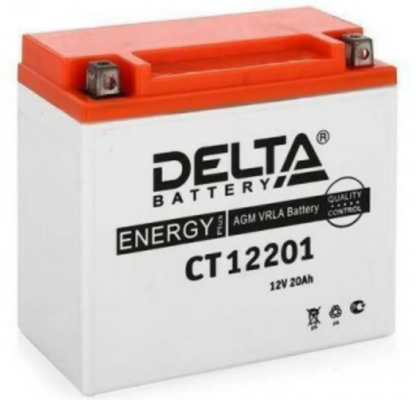 Delta CT 12201 (YTX20L-BS,YTX20HL-BS,YB16L-B,YB18L-A) (20 A/h), 270A R+