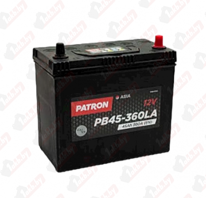 PATRON PB45-360К (45A/h), 360A R+