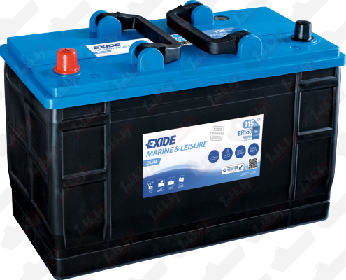 Exide Dual ER550 (115 A/h), 550Wh, 760A (лодочный)