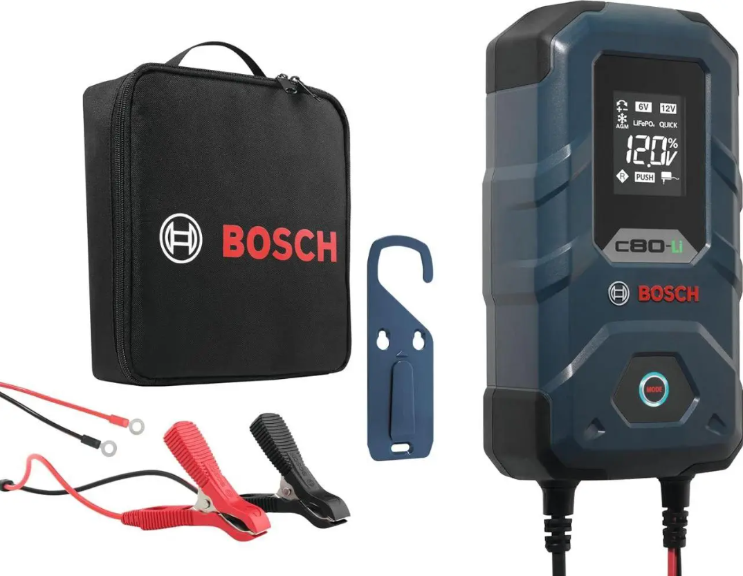 Зарядное устройство Bosch C3 (6/12В, 3.8А) ЗУ для AGM/GEL/LiFePO4 с режимом восстановления - фото 2