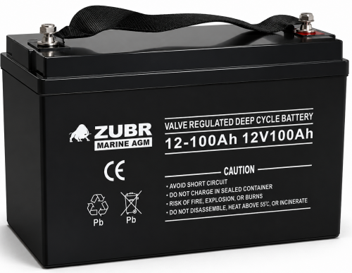 Аккумулятор для ИБП ZUBR MARINE AGM (100 A/h) L+