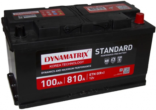 DYNAMATRIX-KOREA STANDARD DEA1000 (100 A/h), 810A R+