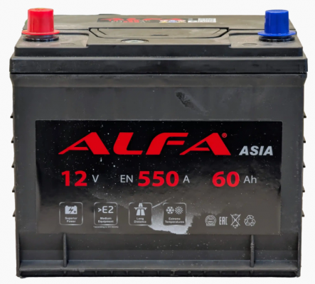 ALFA Asia (60 A/h), 550A L+