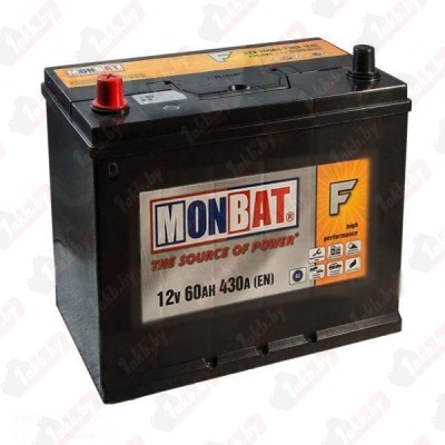 Monbat Asia (60 A/h), 500A L+ (с бортом)