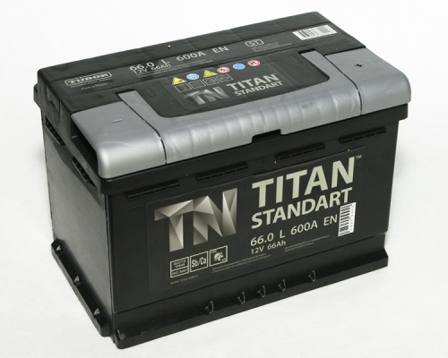 Titan Standart (66 А/h), 600A R+