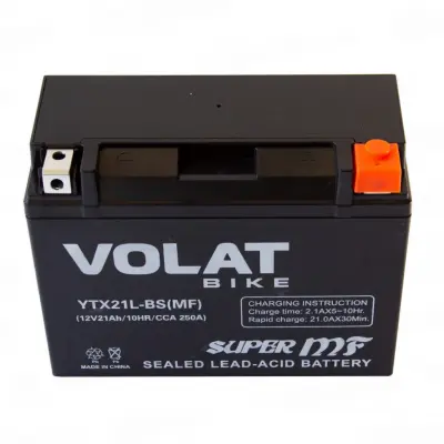VOLAT YTX21L-BS AGM (21 A/h), 250A R+