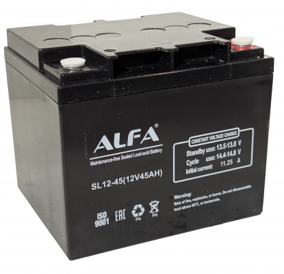 ALFA (45 A /h), 12V (C20) M6 L+