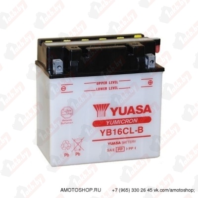 Yuasa YB16CL-B (19 A/h) R+