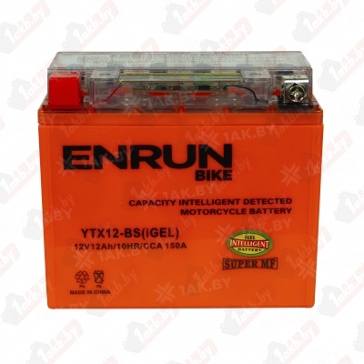 ENRUN YTX12-BS (iGEL) 12 (A/h) 150A L+