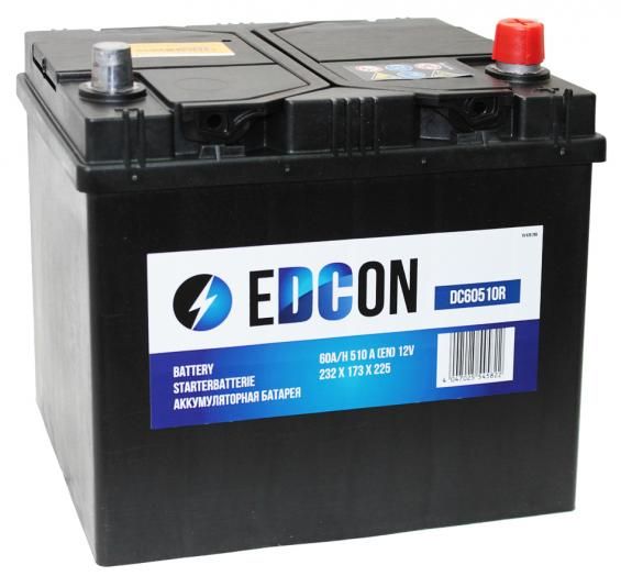Edcon Asia (60 A/h), 510A R+ без борта
