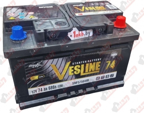 VESLINE (74 A/h), 680A R+ низ.