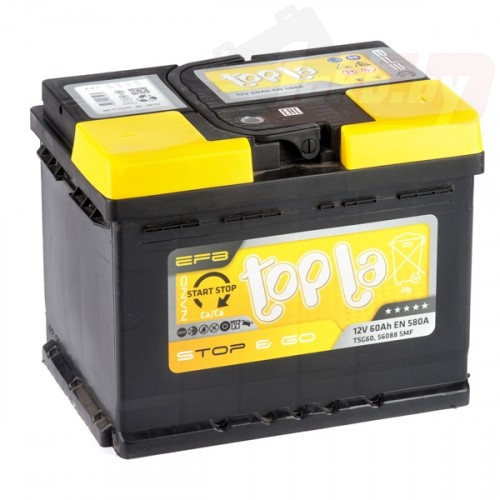 Topla EFB Stop & Go (60 A/h), 580A R+