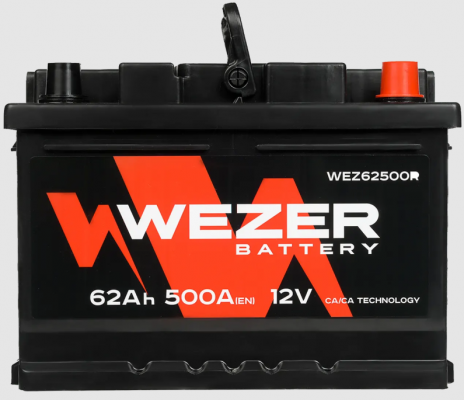 WEZER (62 A/h), 500A R+ (WEZ62500R)