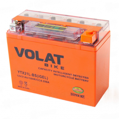 VOLAT YTX21L-BS (iGEL) (21 A/h), 250A R+