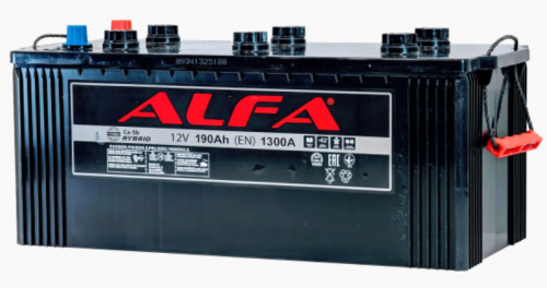 ALFA (220 A/h) 1350A, R+ клеммы под болт