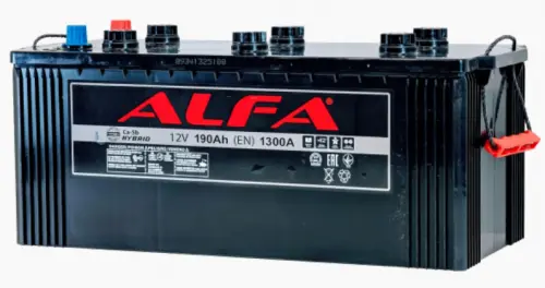 ALFA (220 A/h) 1350A, R+ клеммы под болт