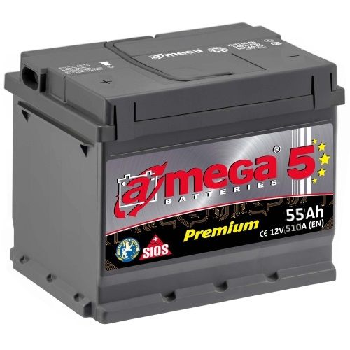 A-mega Premium (55 А/ч), 540A L+