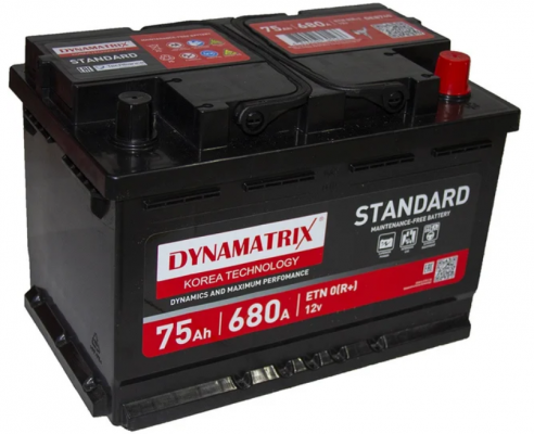 DYNAMATRIX-KOREA STANDARD DEB740 (75 A/h), 680A R+