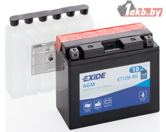 Exide ET12B-BS (10 A/h), 160A L+