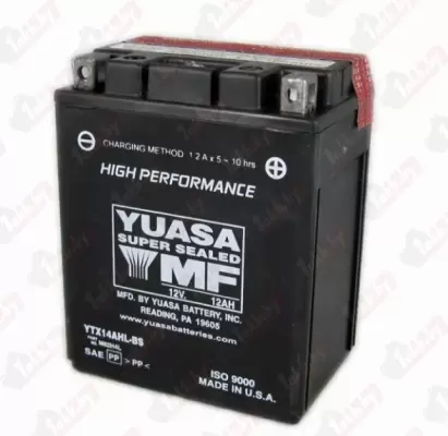 Yuasa YTX14AHL-BS (12 A/h), 210A R+