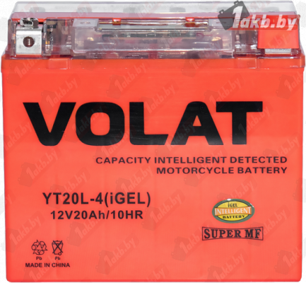 VOLAT YT20L-4 (iGEL) (20 A/h), 330A R+.