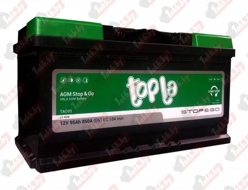 Topla TOP AGM Stop & Go (95 A/h), 850A R+