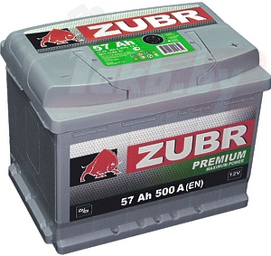 Zubr Premium (57 A/h), 500А R+