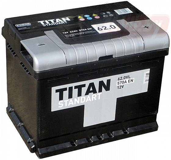 Titan Standart (62 А/h), 570A L+