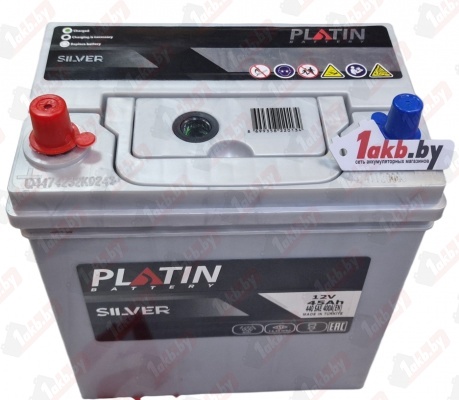 PLATIN ASIA SILVER (45 A/h), 400A L+ т.кл. (короткий)