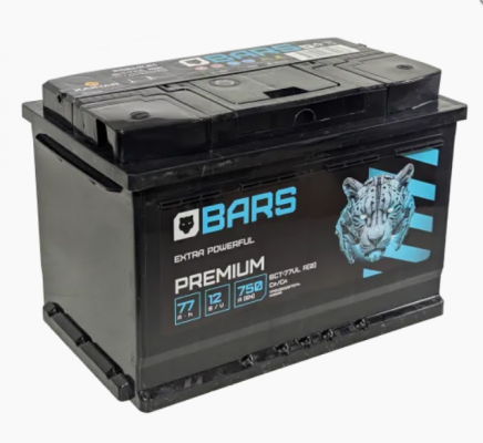 BARS Premium (77 А/h), 750A R+ - фото 1