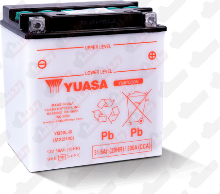 Yuasa YB30L-B (30 A/h) R+