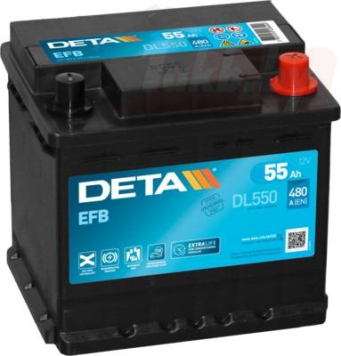 Deta Start-Stop EFB DL550 (55 A/h), 480A R+