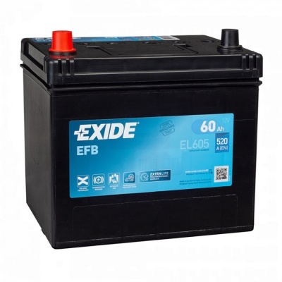 Exide Start-Stop EFB EL605 (60 A/h), 520A L+