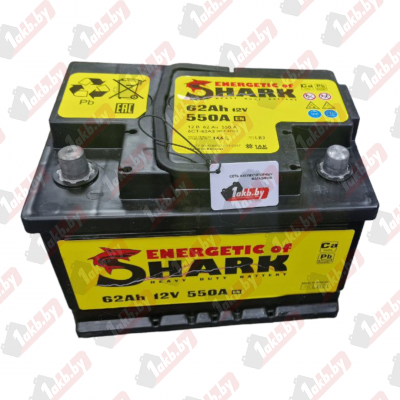 Shark (62 A/h), 550A R+ низ.