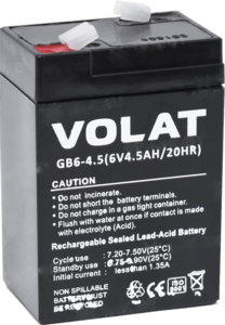 Аккумулятор для ИБП VOLAT (4,5 A/h), 6V  