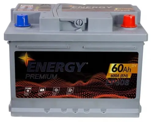 Energy Premium EP608 (60 A/h), 600A R+ низ.