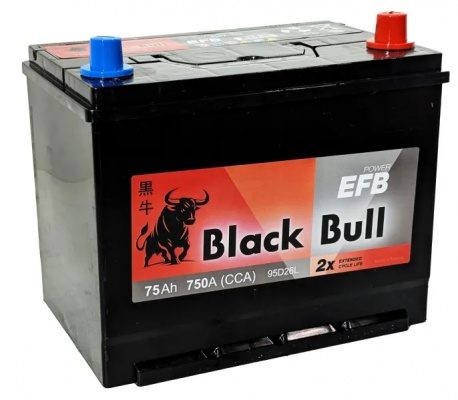 BLACK BULL EFB Asia (75 A/h), 750A R+