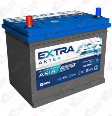 Aktex Extra Premium JIS (70 A/h) 530/585 L+