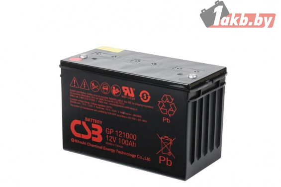 Аккумулятор для ИБП CSB GP121000 (100 А/ч) AGM, 407×173×210 мм, клеммы F2 под болт М6