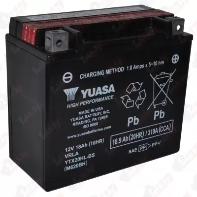 Yuasa YIX20HL-BS (18 A/h), 320A R+