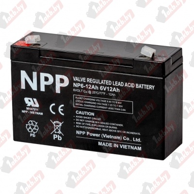 Аккумулятор для ИБП NP (12 A/h), 6V