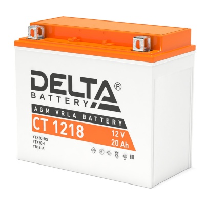 Delta CT 1218 (YTX20-BS) (20 A/h), 270A L+