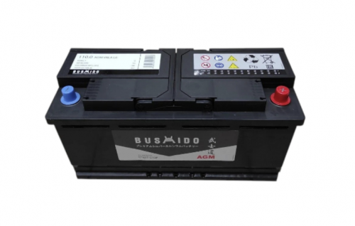 Bushido AGM (110 A/h), 1000A R+